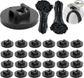 225-Pc Magnetic Cable Ties Set,Magnetic Zip Tie Mounts & Cable Ties | Magnetic Wire Holder, 25 Magnetic Cable Holders & 200 Zip Ties, Magnet Cable Tie Mounts for Cables, Wires, Cords, Hoses-43 mm