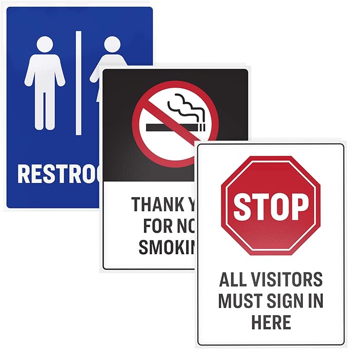 Avery Printable Warning Signs, 5" x 7", Water/Chemical Resistant, 30 Removable Labels (61511)