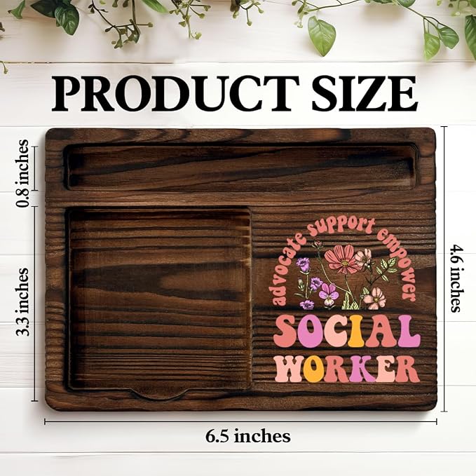 Social Worker Gifts for Women, Appreciation Gifts for Social Worker Advocate Support Empower Sticky Note Holder for Office Cubicle Desk Decor