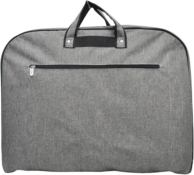 NGIL Travel Hanging Garment Bag (Crosshatch-Gray) | Garment Bag for Girls, Cheer Travel Bag, Dance Competition Bag, Cheer Dance Competition, Beauty Pageant