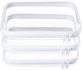 3-Pack Medium Clear Hard Shell Zipper Pouches, Clear Zipper Bags, Hard Case Pouches for Purse & Diaper Bag Organizer,and Travel Essentials（3M）