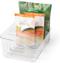 YouCopia FreezeUp Freezer Bin BPA-Free Fridge Organizer with Adjustable Dividers and Handle for Frozen Food and Leftovers, 12" Deep (Pack of 6)