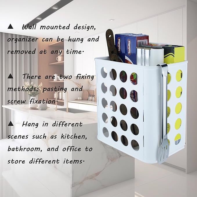 Plastic Bag Holder (2sets/Pack) Grocery Bag Holder Dirty Clothes Basket and Kitchen Organizer.…