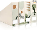 AmazingSpark Boho Plant Magazine File Holder Decorative Set of 4