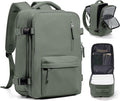 Travel Backpack Women,Carry On Backpack Flight Approved 18x14x8 inches Bag Spirit Airlines Personal ltem,College Sports Hiking Rucksack Waterproof Outdoor Casual Daypack Laptop Blackpack Men,Green