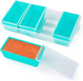 Gemice 2-Cup Silicone Freezer Molds with Lids, Individual 4-Pack | Oven & Dishwasher Safe, BPA-Free Soup Portion Cubes Trays, Freezer Containers for Food Storage