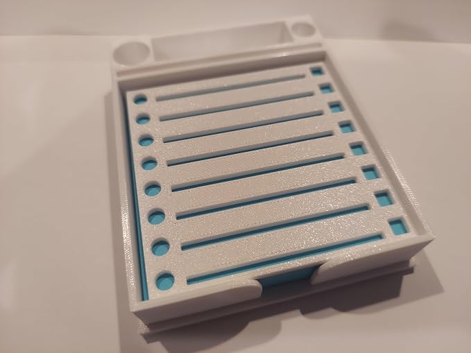 Sticky Note Holder w/Stencil (White)