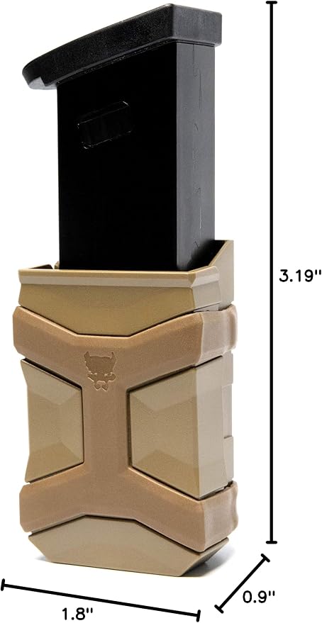 Gen 2 Universal Mag Carrier – Ambidextrous IWB/OWB Mag Pouch for Single & Double Stack Magazines. Fits Glock, 1911, S&W, Sig Sauer, Beretta & More.