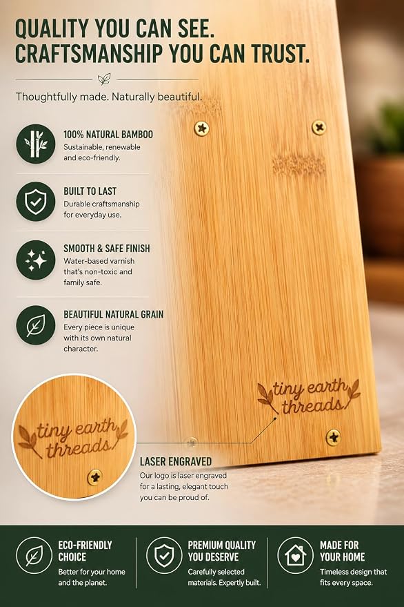 Bamboo Spice Rack Organizer – 3 Tier Bamboo Spice Rack Organizer – Countertop or Wall Mounted – Kitchen Spice Shelf Storage – Space Saving Organizer for Pantry & Cabinet