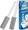 2 Pack Pumice Stone Toilet Bowl Cleaner with Long Handle | Powerfully Removes Toilet Bowl Rings, Rust & Lime, Ideal for Toilet Brush, BBQ Grills, Sink, Pool, Bathroom