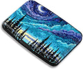 Maicican RFID Blocking Aluminum Credit Card Holder | Slim Metal Wallet for Women & Men, Business Card Case for Travel, Fits Front Pocket, Purple Starry Sky Forest