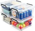 NUMIFUN 15QT Storage Bins with lids, Stackable Space Saver for Family | 4-pack BPA-free plastic boxes with secure latches. Deep recessed lids ensure safe stacking for closet & garage storage.