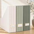 Beautiful Magazine Holder Set of 3 - Sturdy File Holder to Organize Your Desk or Shelves - The Perfect Office & Work Storage to Effortlessly Arrange Your Paperwork, Files, Magazines, Books or Binders