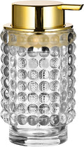 Glass Foaming Hand Soap Dispenser for Bathroom Decor with Pump（Foam Type/Clear）