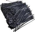 Zip Ties 1000 pcs 8 inch Cable Zip Ties, Premium Plastic Wire Ties with 40 LBS Tensile Strength, UV Resistant Cable Ties, Black Nylon Tie Straps