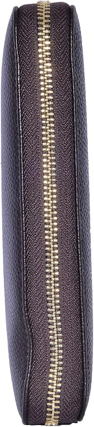 Easyoulife Credit Card Holder Wallet Womens Zipper Leather Case Purse RFID Blocking