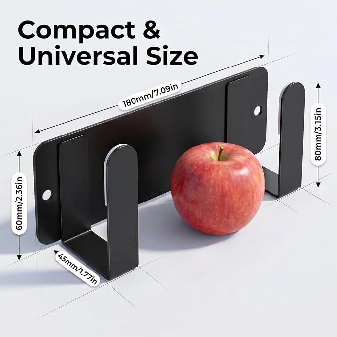 Bathroom Scale Holder Wall Mounted Pot Lid Holder, 304 Stainless Steel Multi-Functional Storage for Cutting Boards, Self-Adhesive & Screw Mounting, Kitchen Bathroom Organizer (Black)