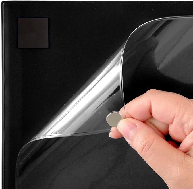 StoreSMART® Magnetic Closure Pockets - Magnetic-Back - 11" x 17" - 100-pack - Black - MCP3512MB-BK-100