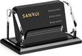 SANRUI Acrylic Business Card Holder, Black Business Cards Display Stand for Desk, Clear Horizontal 1 Slot Desktop Organizer, 60 Card Capacity