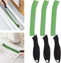 SXhyf Hard Bristle Crevice Cleaning Brush - Multifunctional Gap Cleaning Brush, Bathroom Cleaning Tools, Grout Brush, Crevice Cleaning Supplies for Household Use, Kitchen, Window, Vehicle (3, Green)