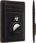 Slim Minimalist Front Pocket Air Tag Wallet, RFID Blocking Card Holder Wallet with Airtag Holder