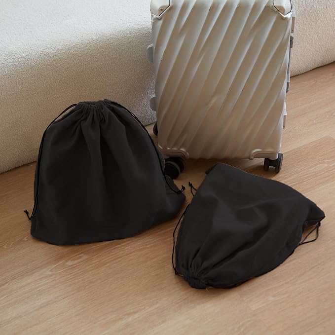 2 Piece Set Dust Cover Bags for Handbags,Purses,Shoes,and Boots | Protection Bag for Purse,Dust Resistant,Machine Washable & Reusable Storage Pouch,Travel Essentials for Women & Men