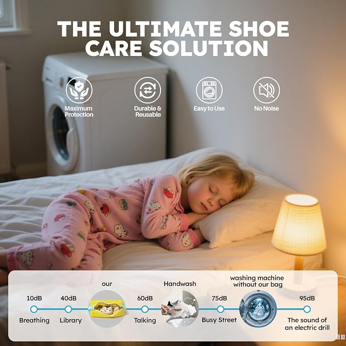Shoe Washing Machine Bag: Shoe Washing Bag Keeps Clean - Reusable Laundry Shoe Bag for Sneaker Tennis Shoes(Yellow Children 2Pcs)