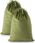 2 Pcs Shoe Bags for Travel, Dust Velvet Bags, Sage Green, 17.3x12.6 Inch | Washable & Reusable Travel Shoe Bags, Dustproof Shoe Bags with Drawstring Closure, Suitable for Travel, Home Storage