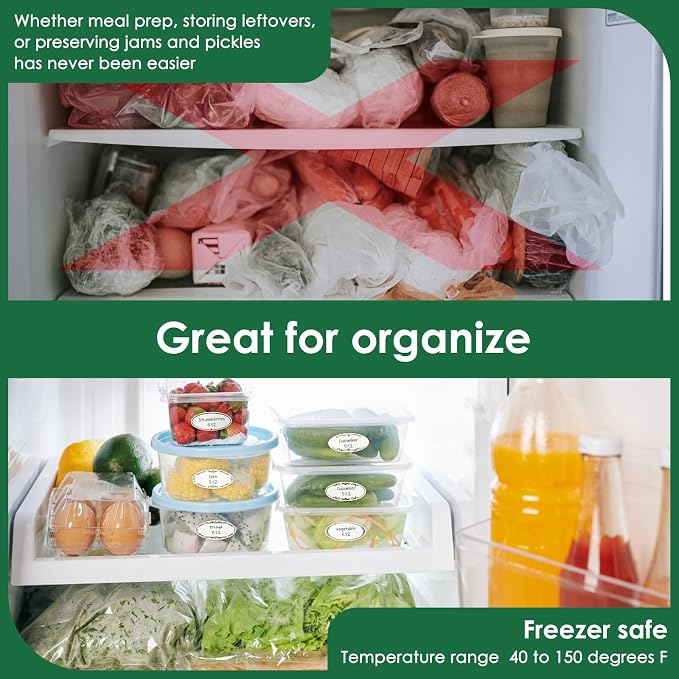 DGBDPACK 200 Dissolvable Canning Labels for Mason Jars, 1 x 2⅛ inch Food Labels, Tiny Canning Jar Stickers Removable with Water