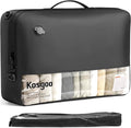 Vacuum Seal Bags for Travel 180° Open Compression Packing Cubes for Carry-on Luggage, IP67 Waterproof Space Saver Storage Bag (1 Pack No Pump, Black)