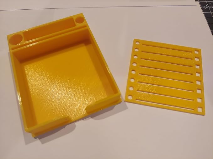 Sticky Note Holder w/Stencil (Yellow)