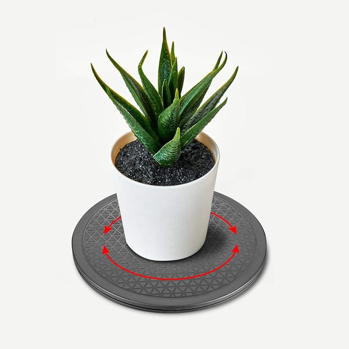 Heavy Duty Rotating Swivel Stand with Steel Ball Bearings - Lazy Susan Spray Paint Turntable for Flat Panel Monitors, Potted Plants,TV's, Sculpture, Speakers (12 inch-2pack)