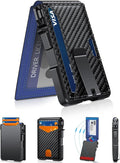 ZALVEX Wallet for Men, Mens Minimalist Wallet 9-13 Cards, Slim Compact Wallet with Money Clip & ID Window, RFID Blocking Smart Pop Up Card Wallet, Metal Aluminum Credit Card Holder Bifold Wallet | Money Clip & ID Window, Compact Smart Pop Up Card Walle...