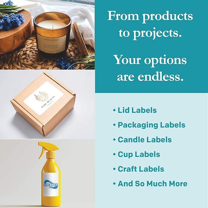 Premium Label Supply White Sticker Product/Shipping Labels – 3" x 2" – Laser/Inkjet Compatible – (10 per Sheet), 500 Sheets – 5,000 Total Adhesive Labels