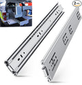 SLIDEWAY 200 Lbs Heavy Duty Drawer Slides 1 Pair 8 10 12 14 16 18 20 22 30 32 40 Inch Full Extension Ball Bearing Sliding Rails Cabinet Runners Tracks Tool Box Glides-16