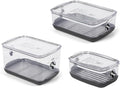 Progressive ProKeeper Stackable Produce ProKeeper Storage Container with Stay-Fresh Vent System (PKS-3PC-Produce+)