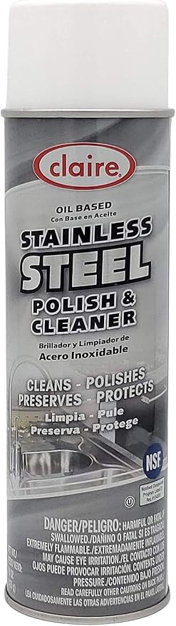 Claire Manufacturing CL8411PK Stainless Steel Polish Cleaner, 15 Ounce (Pack of 1)