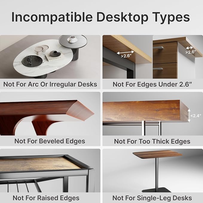PEGZONE Desk Extender Tray, 24" x 12", with Storage Drawer, Medium, White | Desk Extension, Clamp on Desk Shelf, Clamp on Keyboard Tray for Office and Home, Workstation Organizer