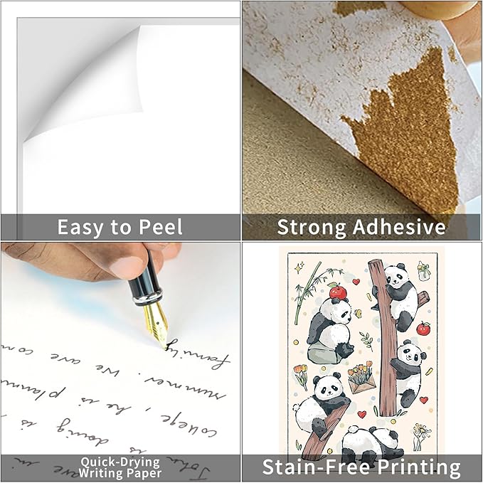 8.5" x 11" Full Sheet Label Sticker Paper for Laser & Inkjet Printers,Self Adhesive Full Page Shipping Labels,Printable White Matte Mailing Label Stickers(5000 Sheets,5000 Labels)