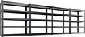 Set of 4 Garage Shelving-3000 lbs 5 Tier Storage Shelves,Adjustable Heavy Duty Metal Shelving Unit and Storage Large Wire Rack,Utility Steel Shelf for Warehouse Industrial Pantry Basement -78"x46"x20"
