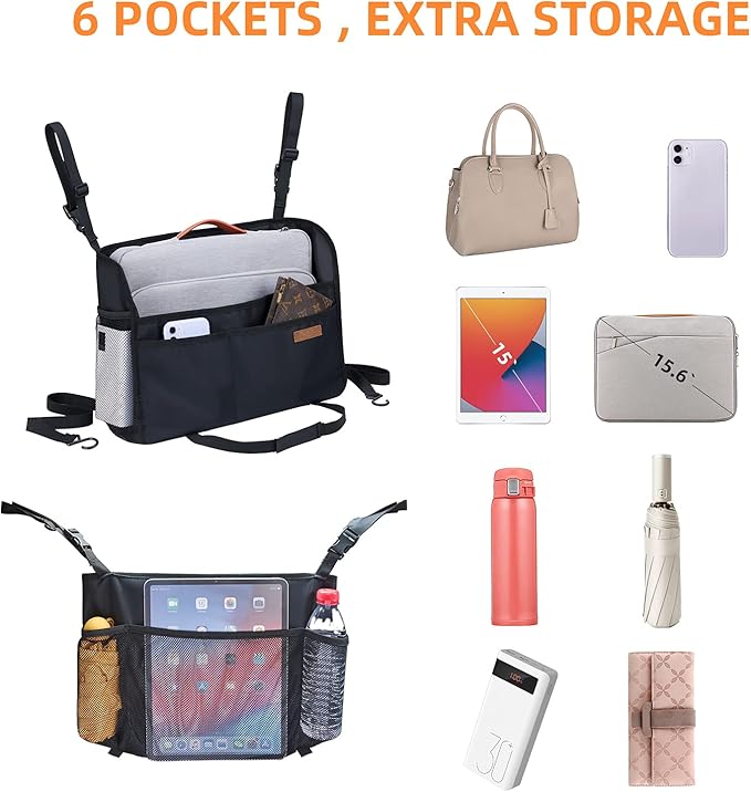 WLLWOO WLLWOO Car Net Pocket Handbag Holder Between Seats Back Storage Organizer Purse Holder for Console Front Seat Storage Barrier | Multi Pocket Car Seat Organize Bag Handbag Holder Between Seats Back Barrier
