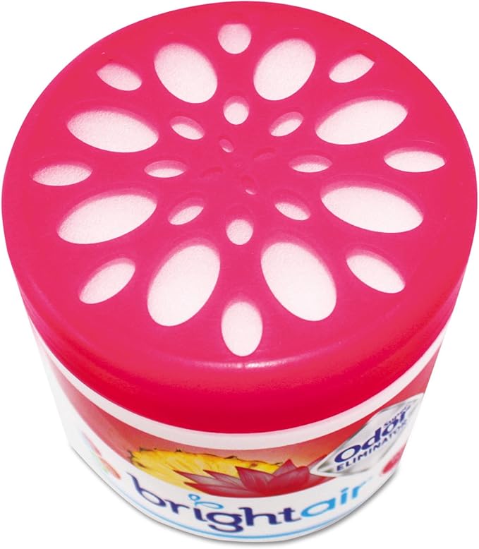 Bright Air Super Odor Eliminator, Island Nectar and Pineapple, Pink, 14 Oz Jar