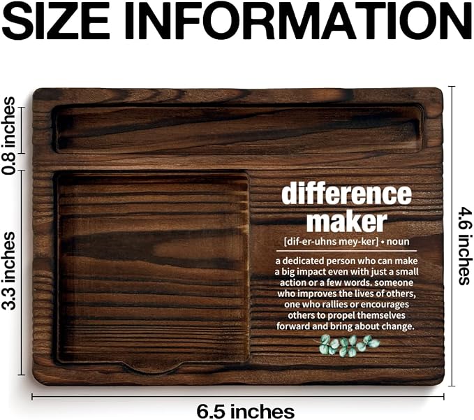 Difference Maker Gift, Thank You Gifts for Teacher Coach Mentor Boss Leader Difference Maker Definition Sticky Note Holder Office Decor