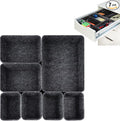 Drawer Organizer Compatible with Alex – 7 Pack Felt Desk and Makeup Drawer Organizers, Soft Storage Bins for Office, Vanity, Bedroom, and Dresser Drawers