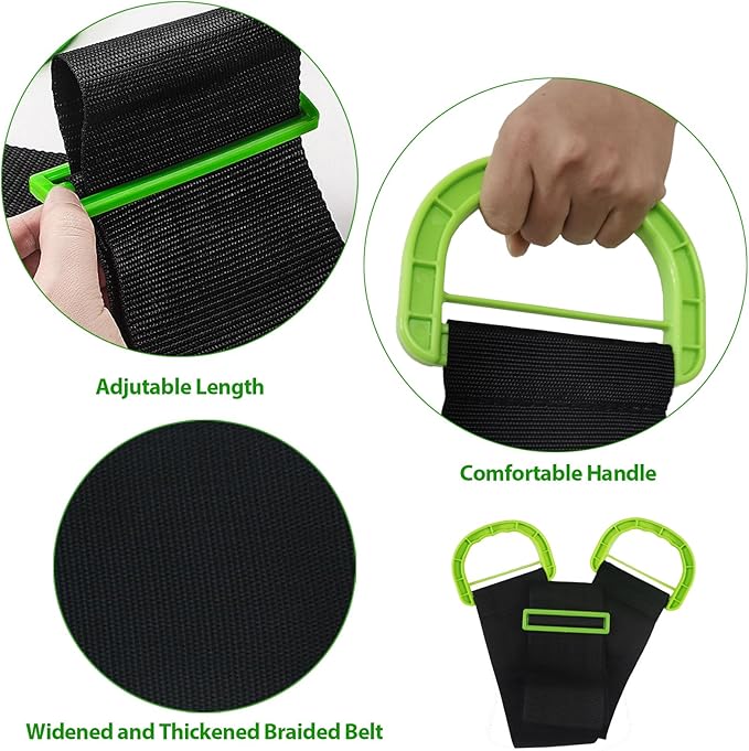 Adjustable Moving Straps, 2Pack 1-Person Handle Moving Lifting Straps for Moving Refrigerator,Furniture, Boxes, House-Moving,Support up to 660Lbs