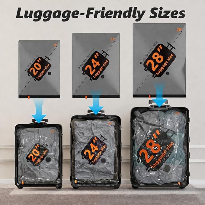 Travel Vacuum Bags with Cordless Electric Pump, 16 Small Compression Packing Cubes for Clothing Clothes, Luggage Suitcase Organizer, Space Saver Vacation Cruise Travel Essentials