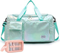 Small Gym Bag for Women, Travel Duffle Bag Carry On Weekender Bag with Shoe Compartment