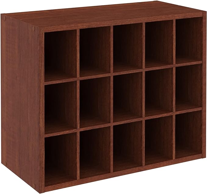 ClosetMaid Dark Cherry Stackable Storage Organizers (1307 + 15 Cube)