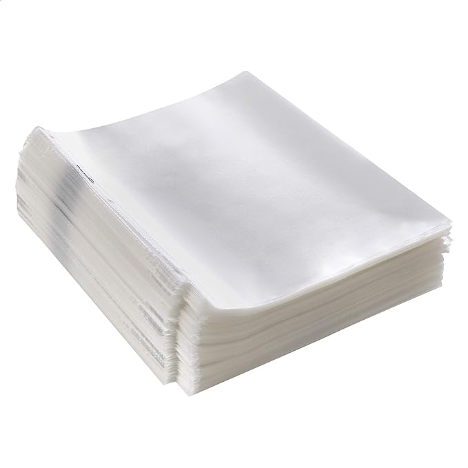 Amazon Basics Sheet Protectors for 3 Ring Binder, Non-Glare, Top Loading, Letter Size 8.5 x 11 in, Document Organizer, Pre-Punched Holes, Clear, 500-Pack