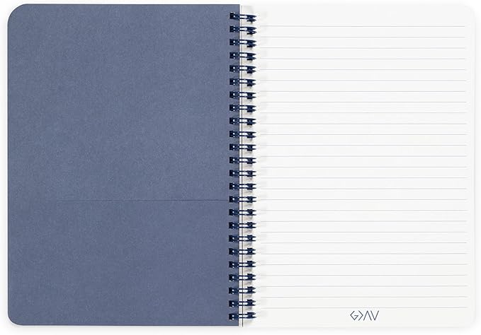 Steel Mill & Co Faith Inspired Mini Spiral Notebook, 8.25" x 6.25" Journal with Durable Hardcover and 160 Lined Pages (Greater than the Highs and Lows)